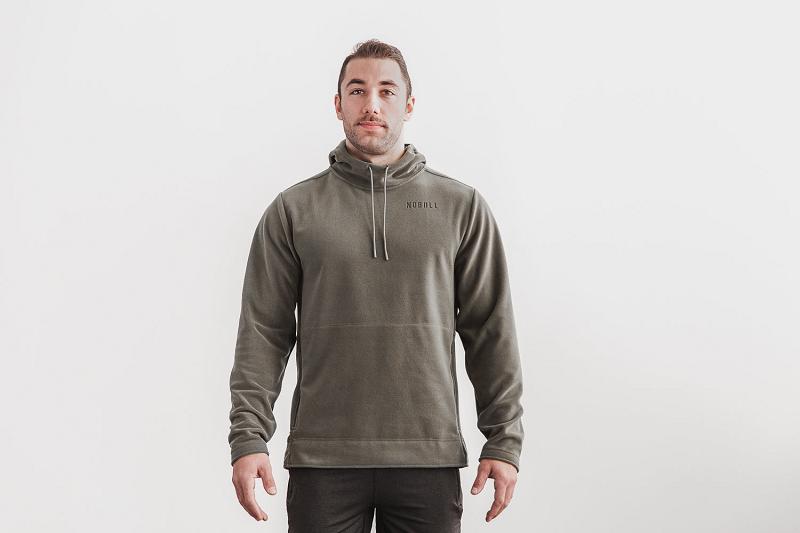 Olive Nobull Arctic Pullover Men's Hoodie | CA L1565I